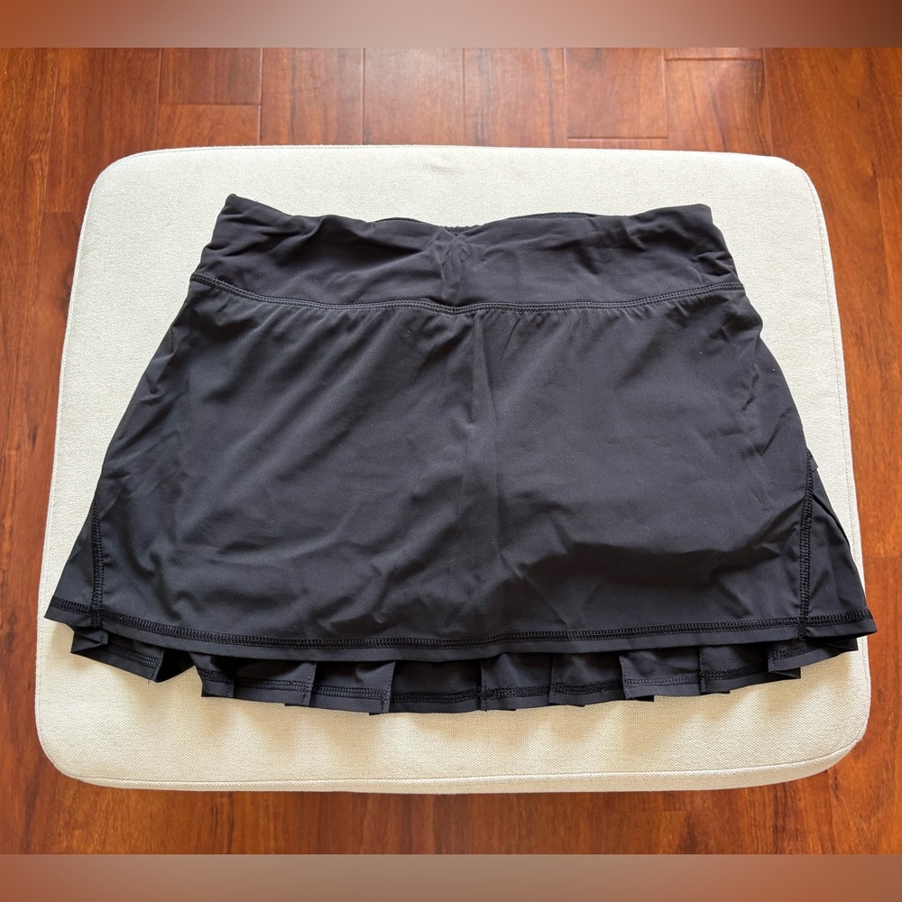 Lululemon Black Pleated Ruffle Skort